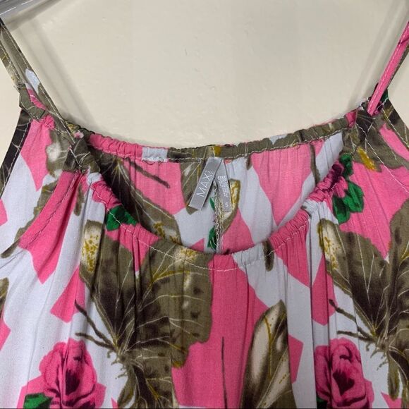 MAX RAVE Vintage Pink Floral Tank Top Small - Picture 6 of 8